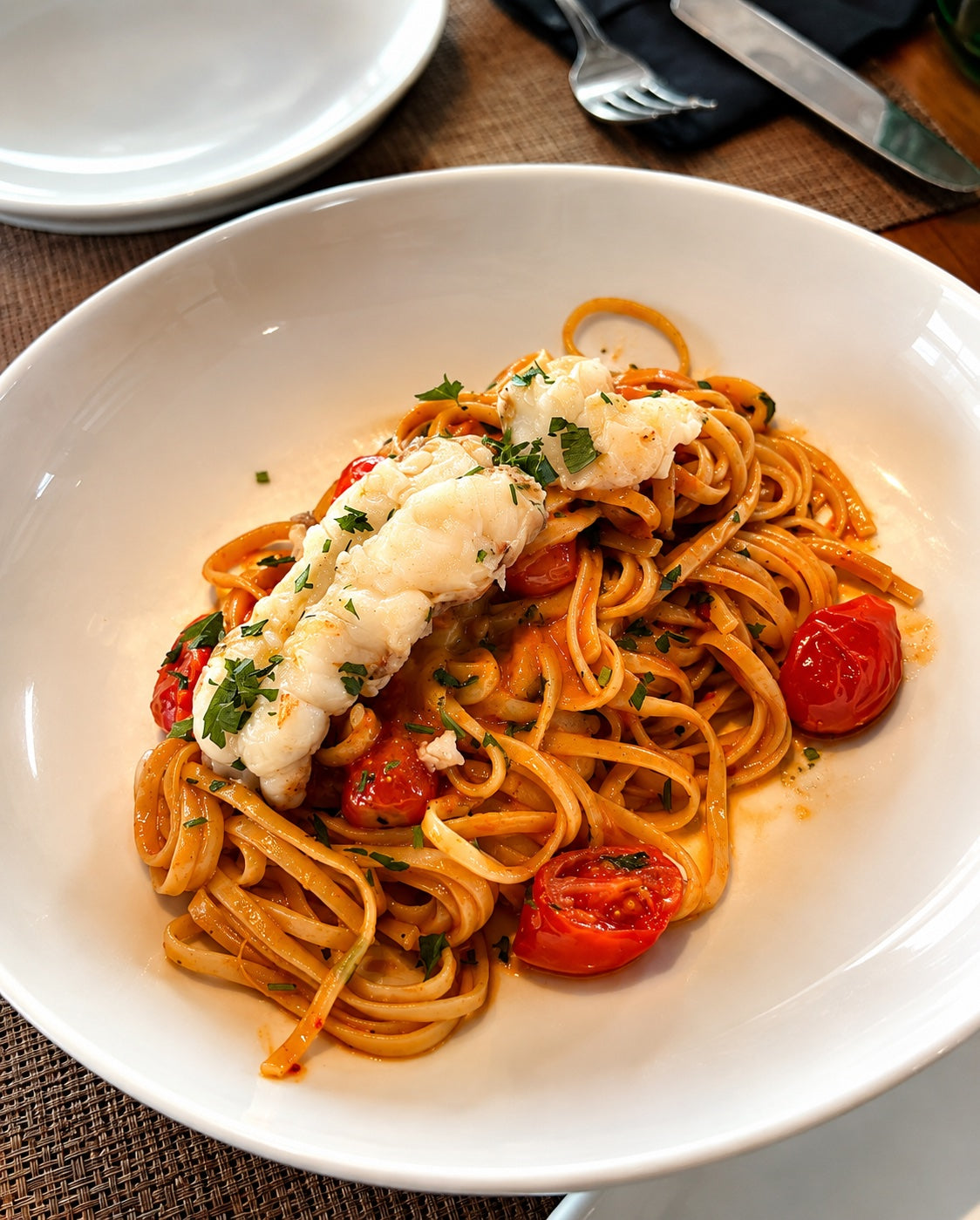 Linguine au Homard à l'Italienne